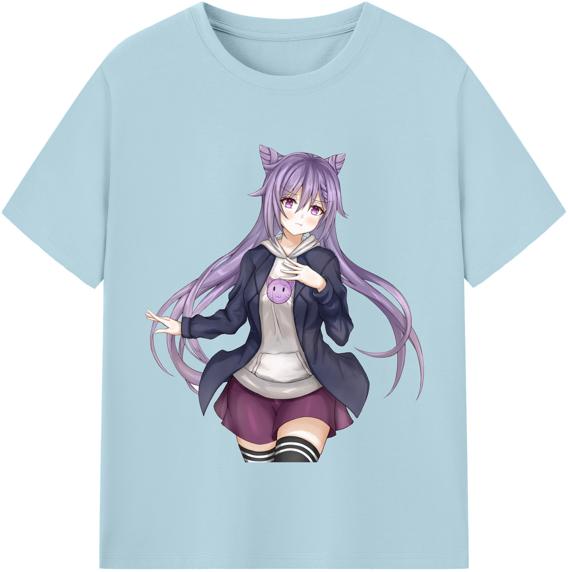 げんし神 刻晴 こくせい genshin Kokusei 綿100％半袖Tシャツ（フロントプリント）